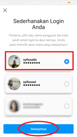Cara memakai dan melepas fitur login multi-akun Instagram 4 pilih akun utama