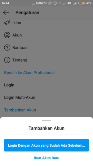 Cara memakai dan melepas fitur login multi-akun Instagram 9 tambahkan akun yang sudah ada atau buat baru