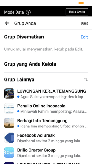 Cara menghilangkan postingan grup di beranda Facebook 13 buka grup yang akan dibisukan