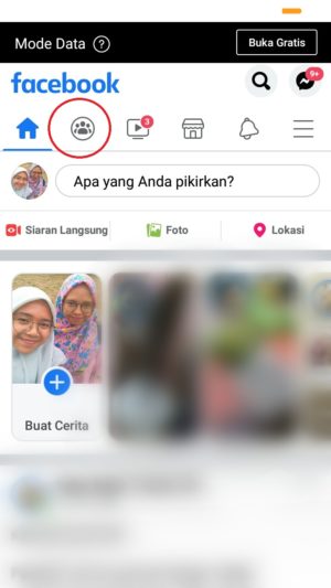 Cara menghilangkan postingan grup di beranda Facebook 11 tap ikon grup facebook
