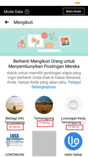 Cara menghilangkan postingan grup di beranda Facebook 7 informasi jumlah postingan grup