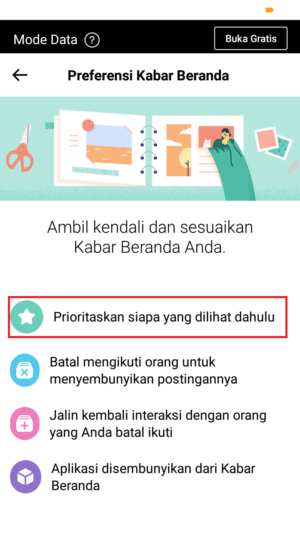 Cara prioritaskan akun tertentu di beranda facebook 5 pilih "prioritaskan siapa yang dilihat dahulu"