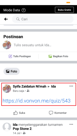 Cara menulis di dinding teman Facebook 6 Contoh tulisan pada linimasa