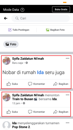 Cara menulis di dinding teman Facebook 7 contoh postingan dengan menyebut nama teman