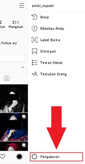 Cara menambahkan lokasi di profil Instagram 3 Pilih "pengaturan" untuk masuk ke pengaturan Instagram