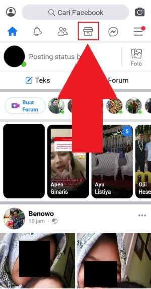 Cara menjual barang di marketplace Facebook 1 Ketuk ikon marketplace untuk masuk ke marketplace Facebook