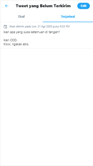 Cara membuat tweet terjadwal di Twitter 6 Cara membuat tweet terjadwal di Twitter 5