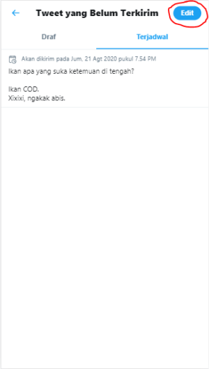 Cara membuat tweet terjadwal di Twitter 8 Cara membuat tweet terjadwal di Twitter 7