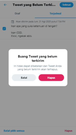 Cara membuat tweet terjadwal di Twitter 12 Cara membuat tweet terjadwal di Twitter 11