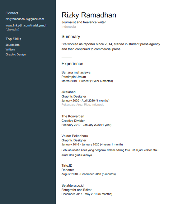 Cara download Curriculum vitae (CV) dari LinkedIn 10 Cara download Curriculum vitae (CV) dari LinkedIn 9
