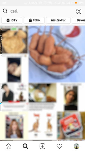 Konten di tab Explore Instagram berdasarkan apa? 1 tampilan explore Instagram