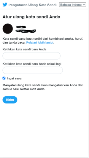 Cara mengembalikan akun Twitter yang di hack 18 Cara mengembalikan akun Twitter yang di hack 17