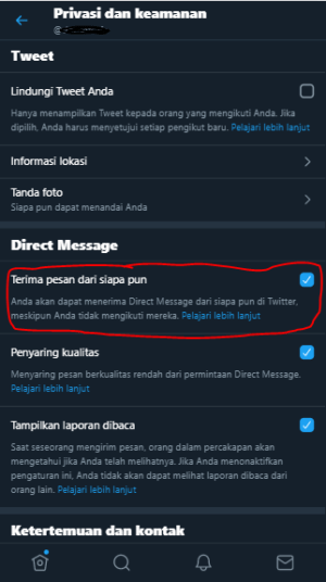 Kenapa kita tidak bisa mengirim DM di twitter ke akun tertentu? 8 Kenapa kita tidak bisa mengirim DM di twitter ke akun tertentu? 7