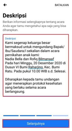 Cara membuat undangan acara/event di Facebook 10 Menambahkan deskripsi event