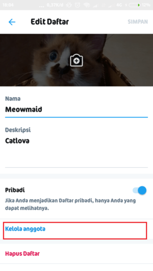 Cara membuat (dan menggunakan) fitur list di Twitter 10 pilih kelola anggota