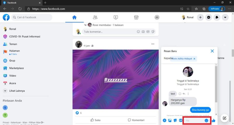 Apa itu inbox di Facebook? apa bedanya dengan messenger? 11 ketik pesan yang ingin disampaikan