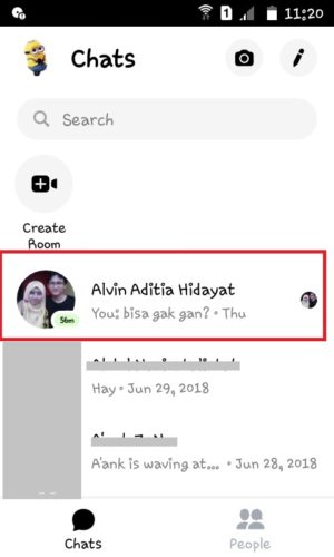 Apa itu inbox di Facebook? apa bedanya dengan messenger? 12 Tap "nama akun" yang akan dikirimi pesan