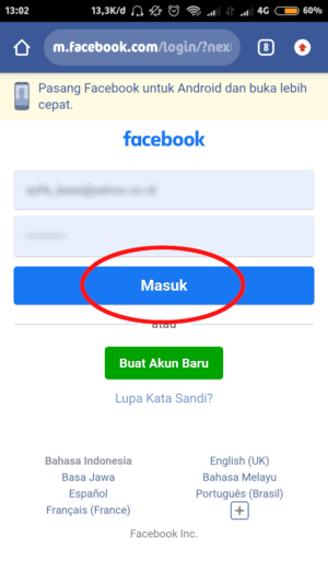 Cara chat dan cek inbox di Facebook tanpa messenger 11 login facebook mobile di chrome