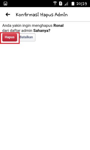 Cara menambahkan admin di halaman Facebook 17 Tap tombol "Hapus" di halaman "konfirmasi Hapus Admin".