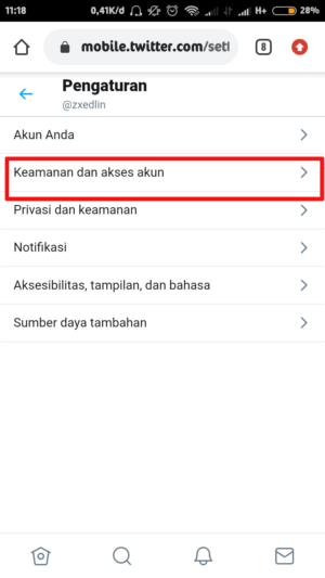 Cara Menghubungkan Twitter Ke Facebook Dan Sebaliknya 34 tap keamanan dan akses akun
