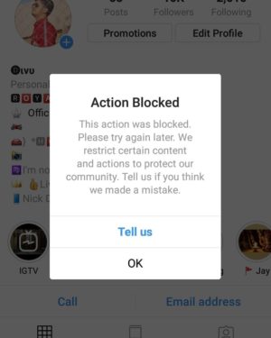 Cara mengatasi action blocked di Instagram 4 Cara mengatasi action blocked di Instagram 3
