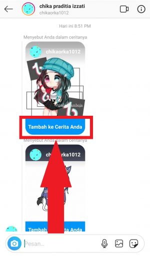 Cara repost Instagram story orang lain (bisa tanpa di mention) 3 klik tambah ke cerita anda