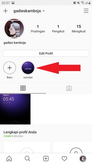 Cara download sorotan Instagram kamu dan orang lain 20 pilih dan klik sorotan