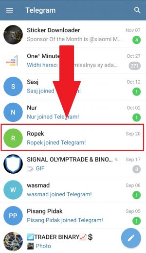 Cara Share Lokasi Secara Real Time di Telegram 1 pilih salah satu kontak