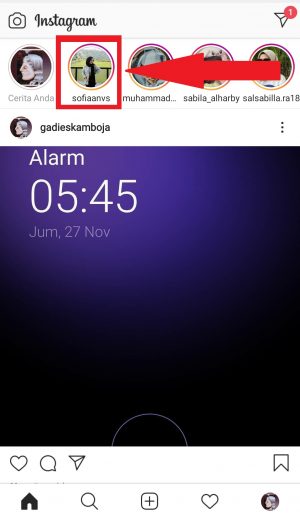 Cara repost Instagram story orang lain (bisa tanpa di mention) 8 pilih story