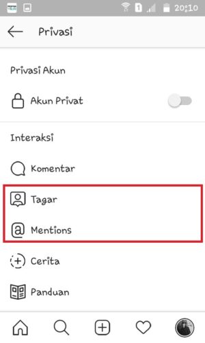 Cara nge-tag dan mention di Instagram (untuk pemula) 4 Halaman Privasi