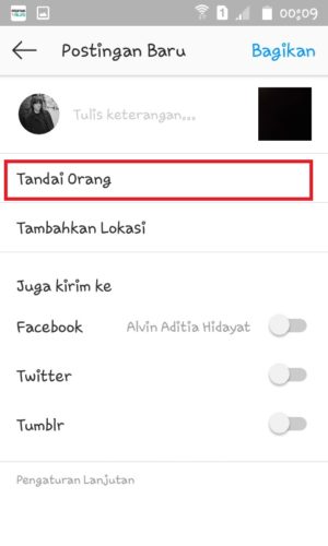 Cara nge-tag dan mention di Instagram (untuk pemula) 8 Tap "Tandai Orang" di halaman "Postingan Baru"