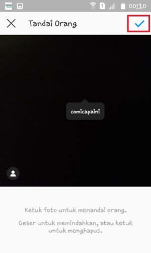 Cara nge-tag dan mention di Instagram (untuk pemula) 11 Tap icon “Ceklis”