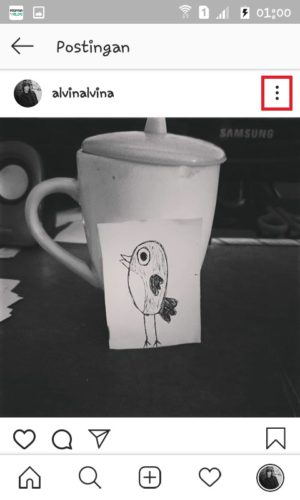 Cara nge-tag dan mention di Instagram (untuk pemula) 15 Tap icon tiga titik di kanan atas postingan.