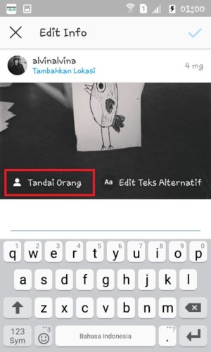 Cara nge-tag dan mention di Instagram (untuk pemula) 17 Tap "Tandai Orang"