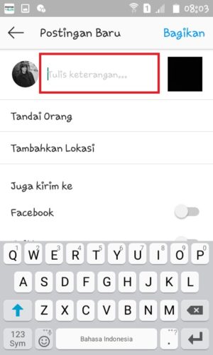 Cara nge-tag dan mention di Instagram (untuk pemula) 28 Ketik “@”dan nama akun yang ingin kamu mention di bagian "Tulis Keterangan".