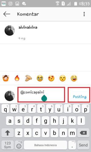 Cara nge-tag dan mention di Instagram (untuk pemula) 32 Ketik nama akun yang ingin kamu mention dan tap "Posting".