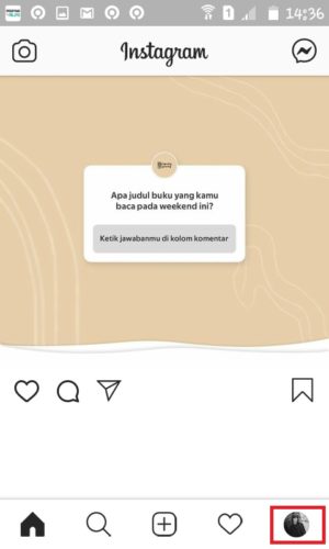 Cara melihat email akun Instagram kita sendiri 1 Tap "Foto Profil".