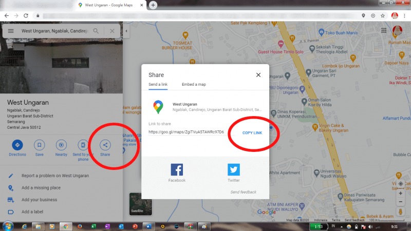 Cara share lokasi lewat WhatsApp (panduan lengkap) 19 bagikan lokasi lalu copy link