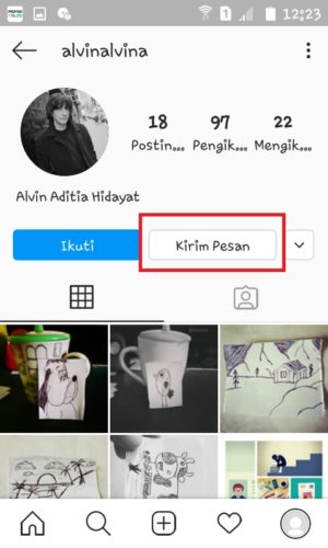 Cara Menghapus Tag dan Mention di Instagram 12 Tap "Kirim Pesan".