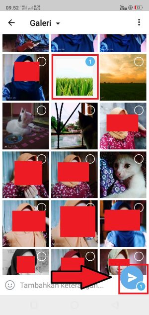 Cara mengirim foto di Telegram (bisa tanpa penurunan kualitas) 8 Pilih tombol kirim untuk mengirimkan gambar