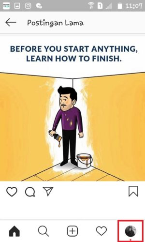 Cara supaya tidak bisa di tag dan di mention di Instagram 1 Tap foto profil.