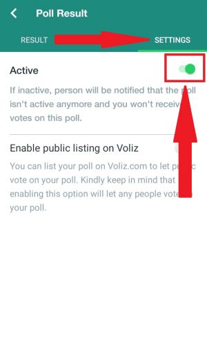 Cara membuat polling di WhatsApp 19 masuk ke menu setting dan nonaktifkan navigasinya