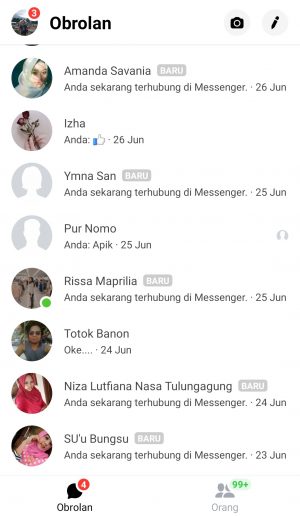 Cara memblokir pesan dan panggilan di Messenger 1 pilih kontak yang akan di blokir