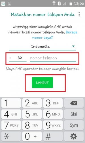 Cara mengatasi lupa kode verifikasi 2 langkah WhatsApp (bisa tanpa email) 2 Masukan nomor telepon.