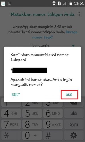 Cara mengatasi lupa kode verifikasi 2 langkah WhatsApp (bisa tanpa email) 3 Tap "Oke".