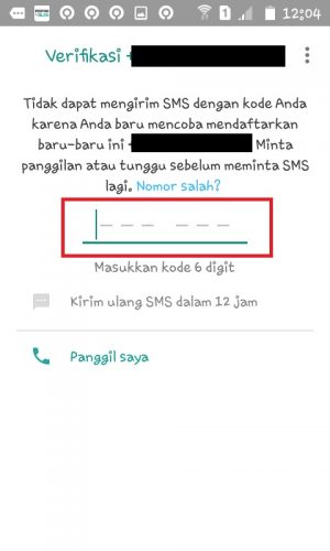 Cara mengatasi lupa kode verifikasi 2 langkah WhatsApp (bisa tanpa email) 4 Masukan kode 6 digit