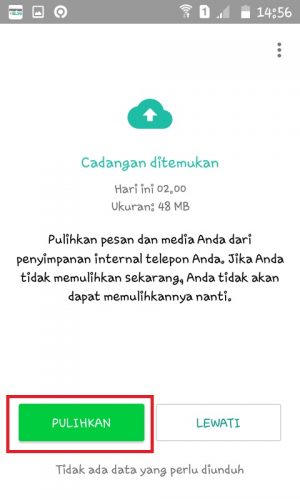Cara mengatasi lupa kode verifikasi 2 langkah WhatsApp (bisa tanpa email) 17 Tap "Pulihkan".