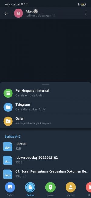 Cara mengirim file lewat telegram (bisa ukuran besar) 4 Cara mengirim file lewat telegram (bisa ukuran besar) 3