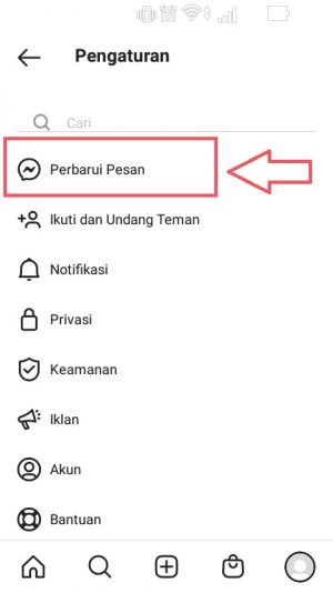 Cara Mengganti Tema DM Instagram 9 pilih perbarui pesan