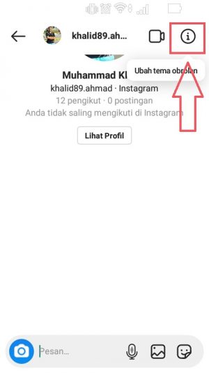 Cara Mengganti Tema DM Instagram 12 pilih tombol pojok kanan atas